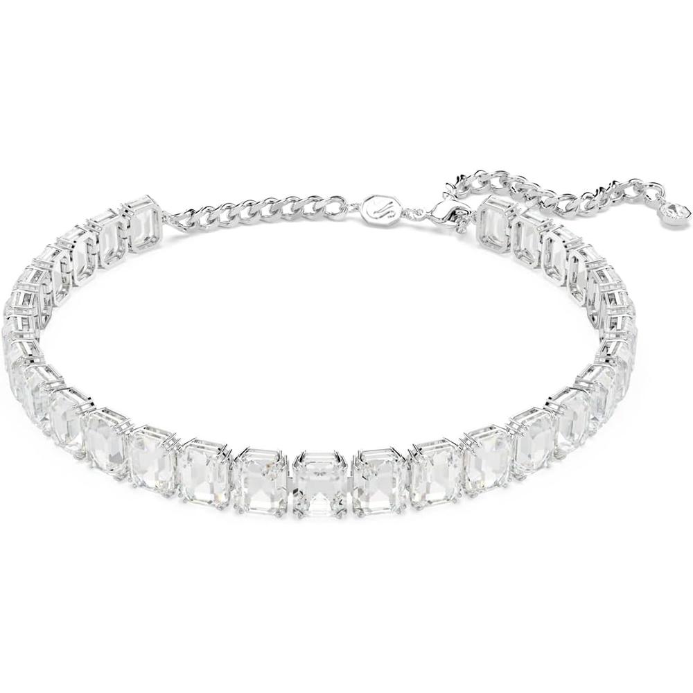 SWAROVSKI COLLAR CHOKER OCTÁGONO MILLENIA RODIO | TRANSPARENTE