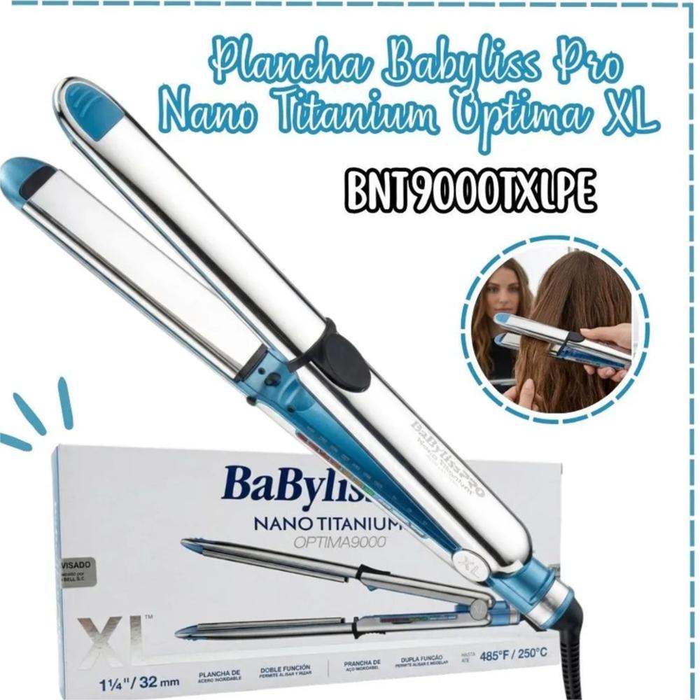 Plancha para Cabello Babyliss Pro Optima 9000 XL 32 mm Nano Titanium
