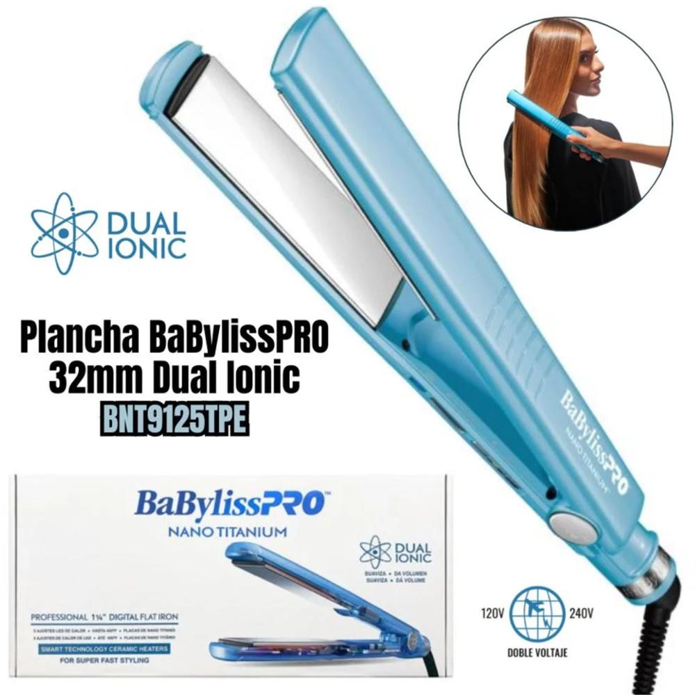 Plancha Alisadora Babyliss Pro Dual Ionic 32 mm Diseno Profesional