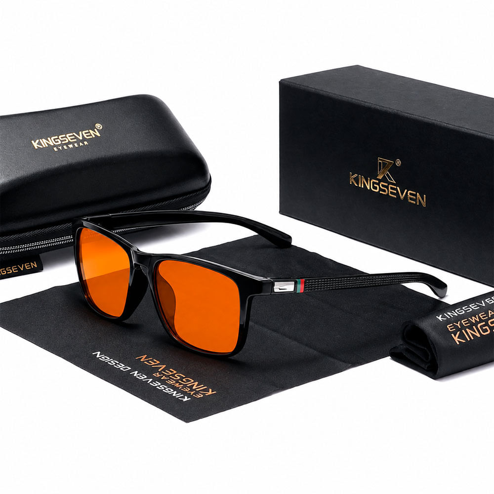 Kingseven 7253 Lentes Filtro Luz Azul Negro Antirreflejo