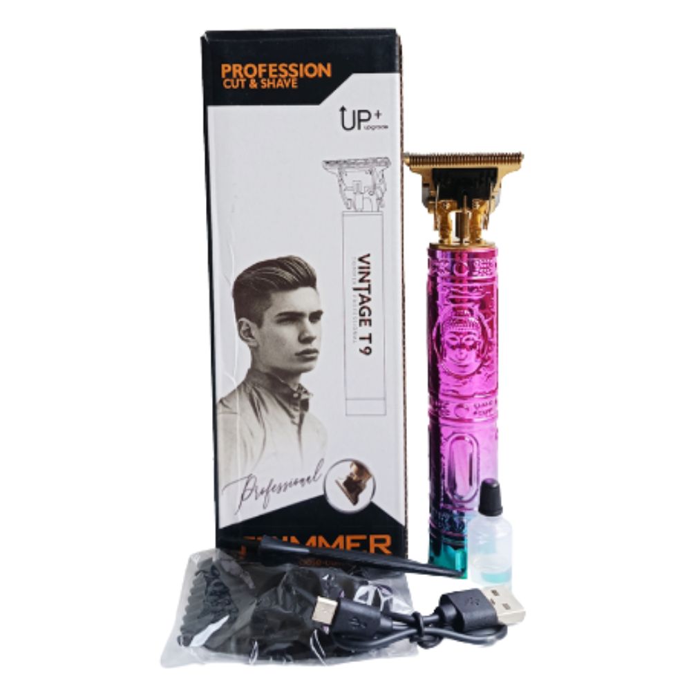 Trimmer T9 De Colores Rosado con Verde