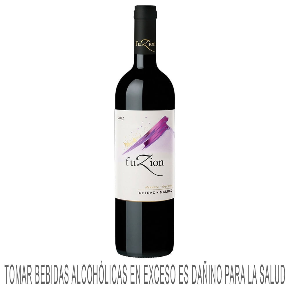 Vino Tinto FUZION Shiraz Malbec Botella 750ml