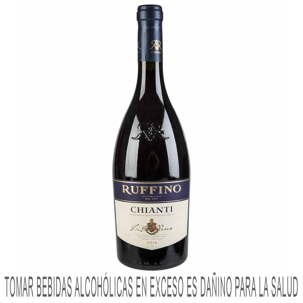 Vino Tinto RUFFINO Chianti Italiano Botella 750ml