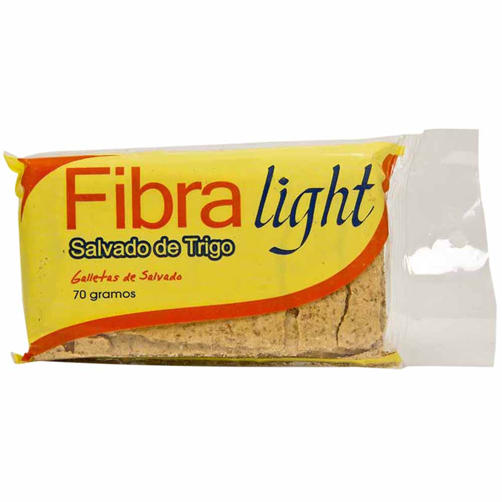 Galletas Integrales FIBRA LIGHT de Salvado de Trigo Paquete 70g