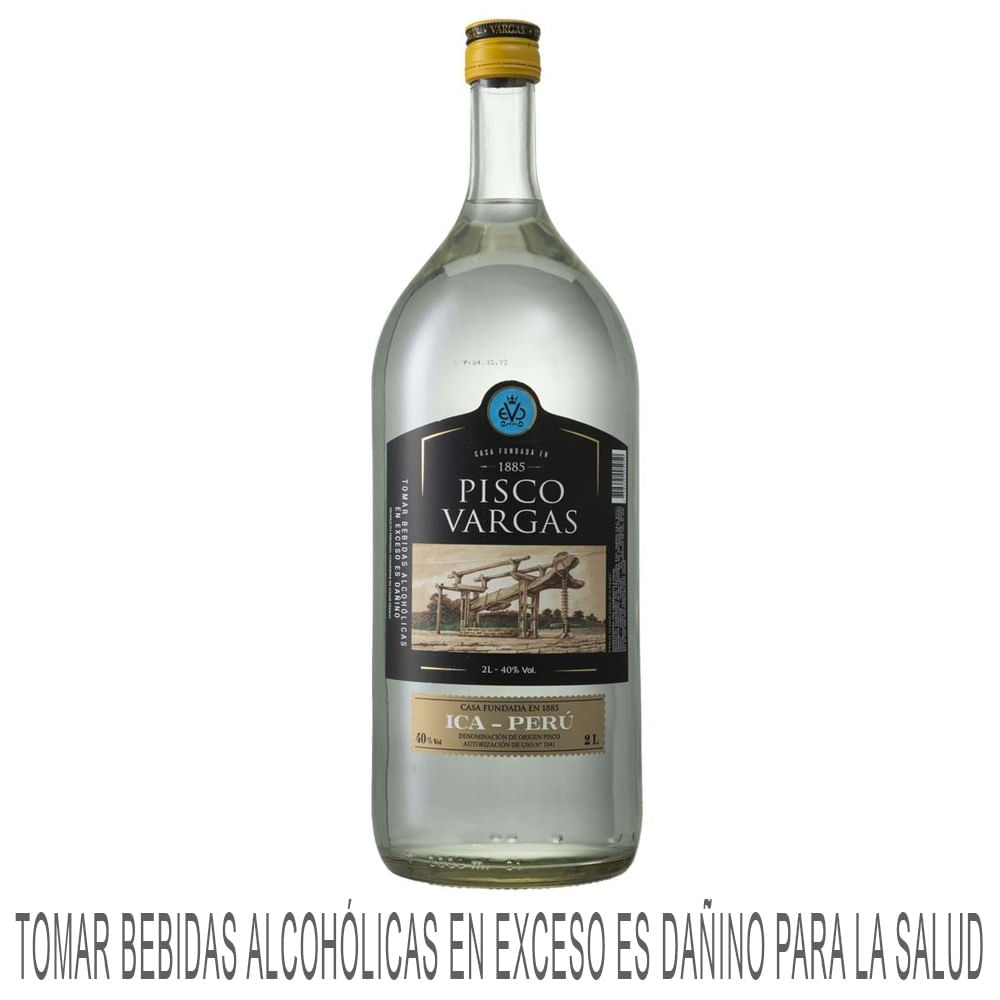 Pisco Puro VARGAS Botella 2L