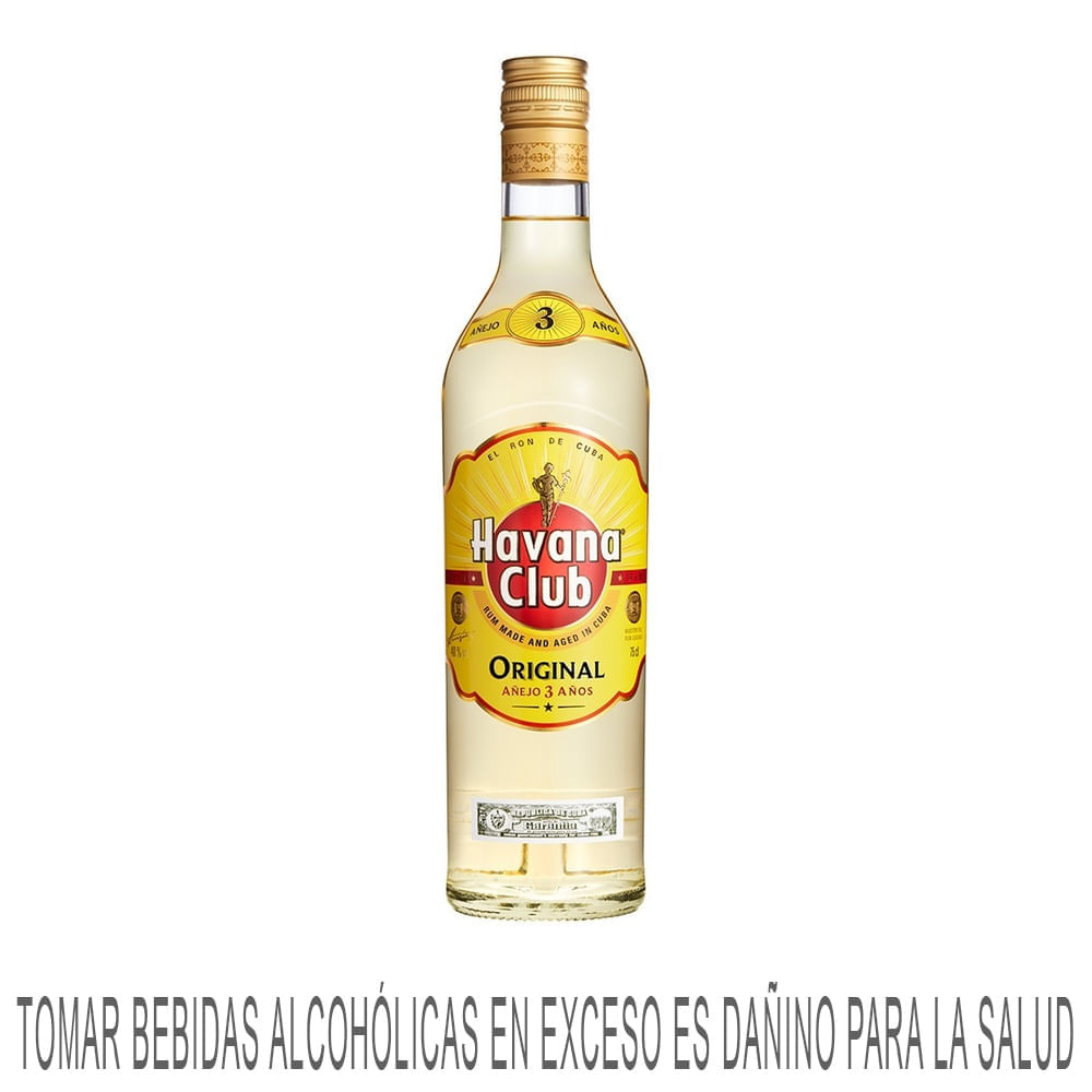 Ron HAVANA 3 Años Botella 700ml