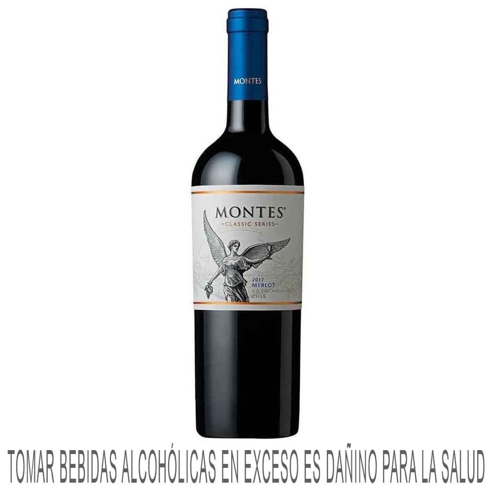 Vino Tinto MONTES Classic Merlot Reserva Botella 750ml