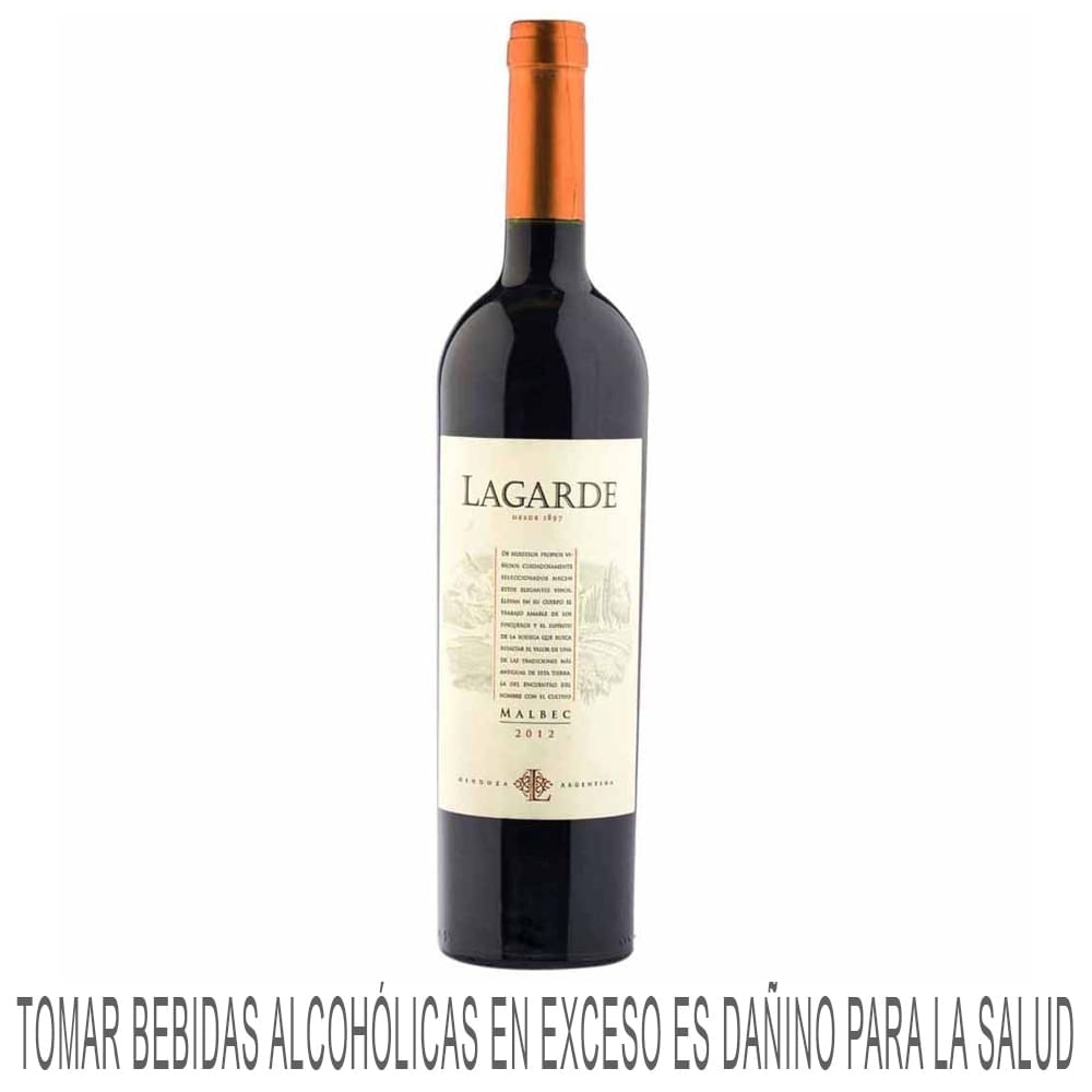 Vino Tinto LAGARDE Malbec Reserva Botella 750ml