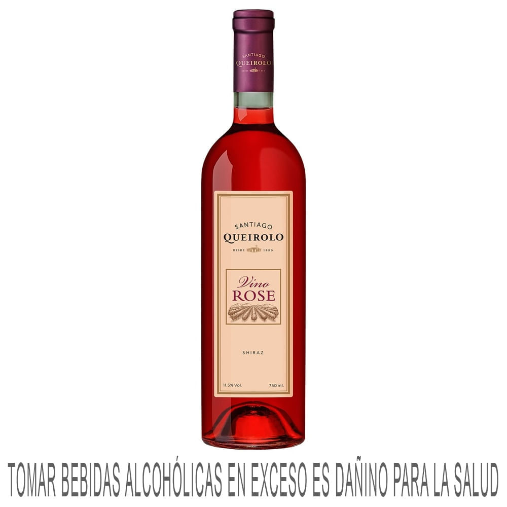 Vino Rosé SANTIAGO QUEIROLO Semiseco Botella 750ml