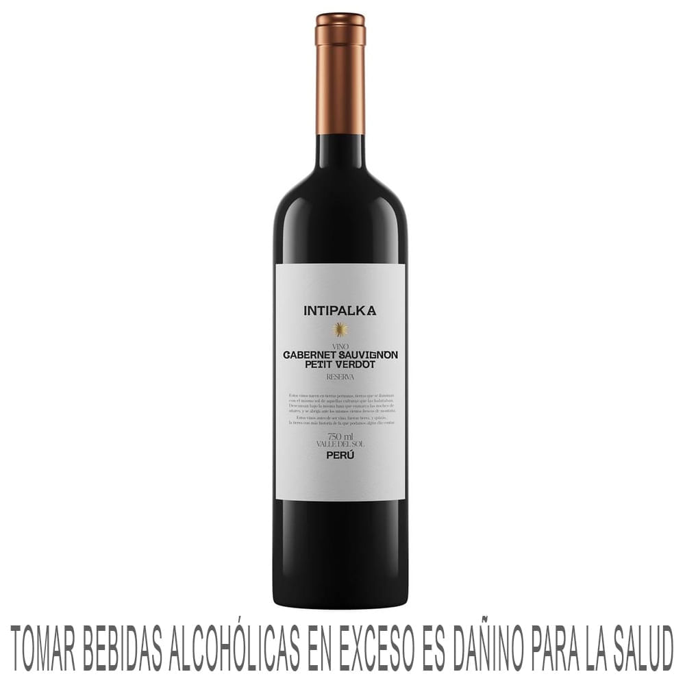 Vino Tinto INTIPALKA Cabernet Sauvignon Petit Verdot Reserva Botella 750ml
