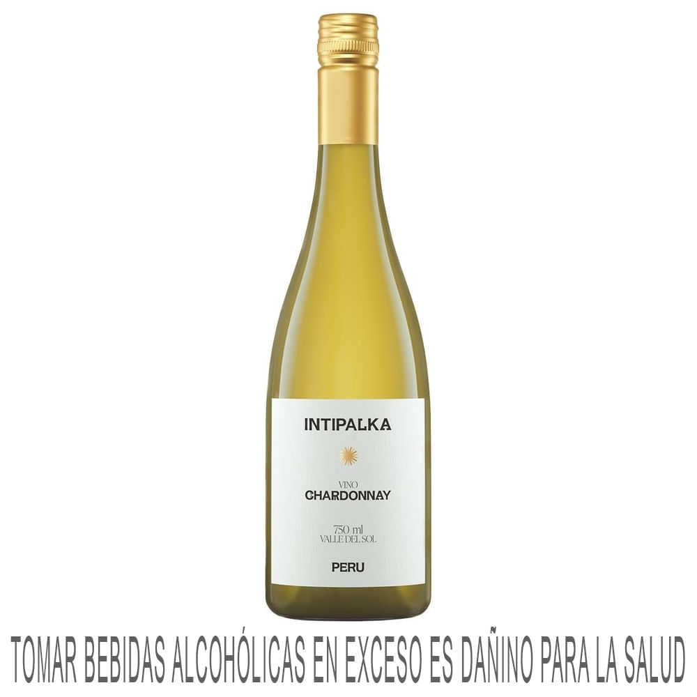 Vino Blanco INTIPALKA Chardonnay Botella 750ml