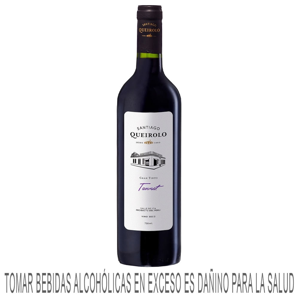 Vino Tinto SANTIAGO QUEIROLO Gran Tinto Tannat Botella 750ml