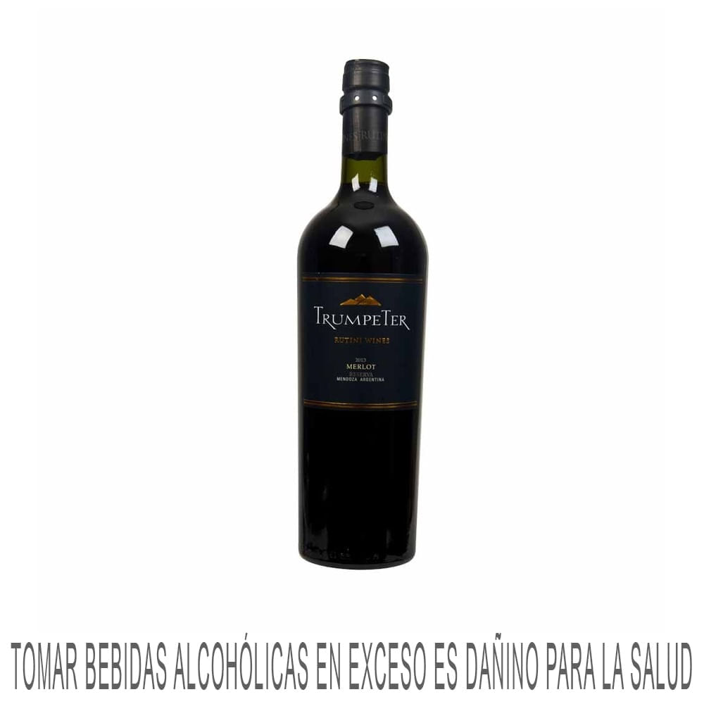 Vino Tinto TRUMPETER Clásico Merlot Botella 750ml