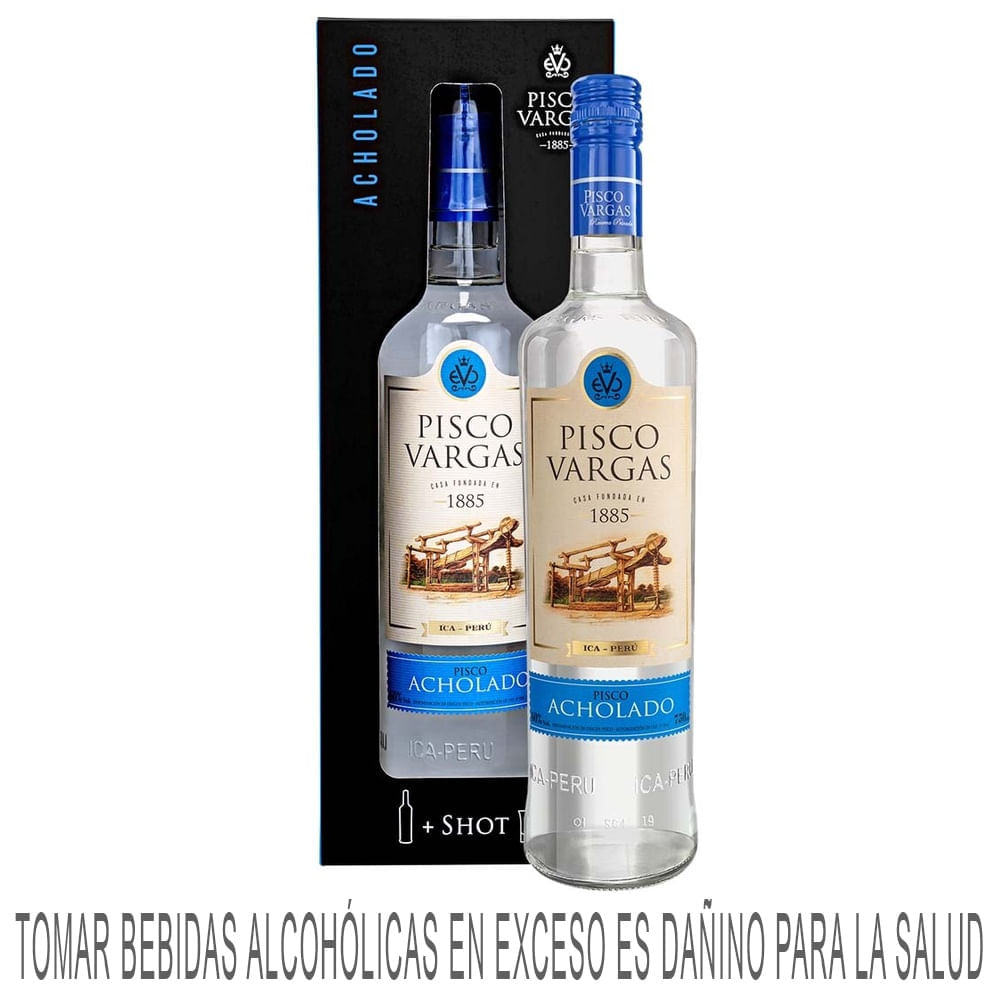 Pisco VARGAS Reserva Privada Acholado Botella 750ml