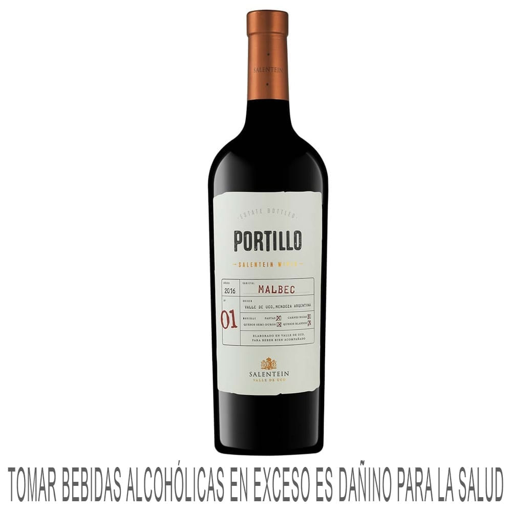 Vino Tinto FINCA EL PORTILLO Malbec Botella 750ml