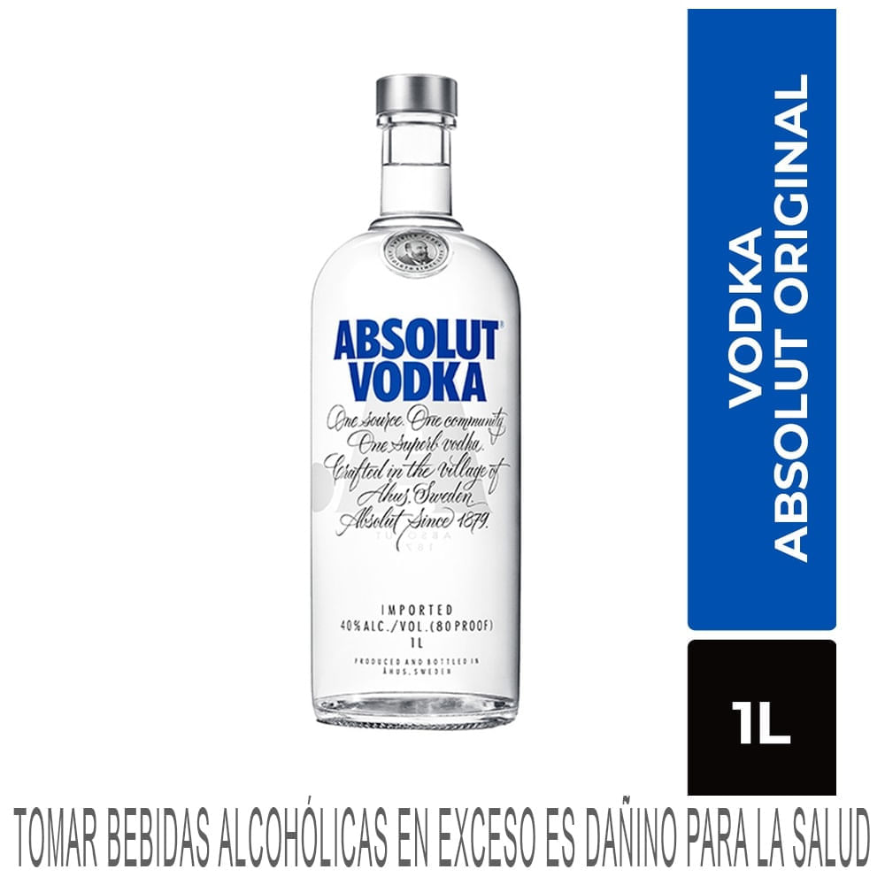 Vodka ABSOLUT Botella 1L