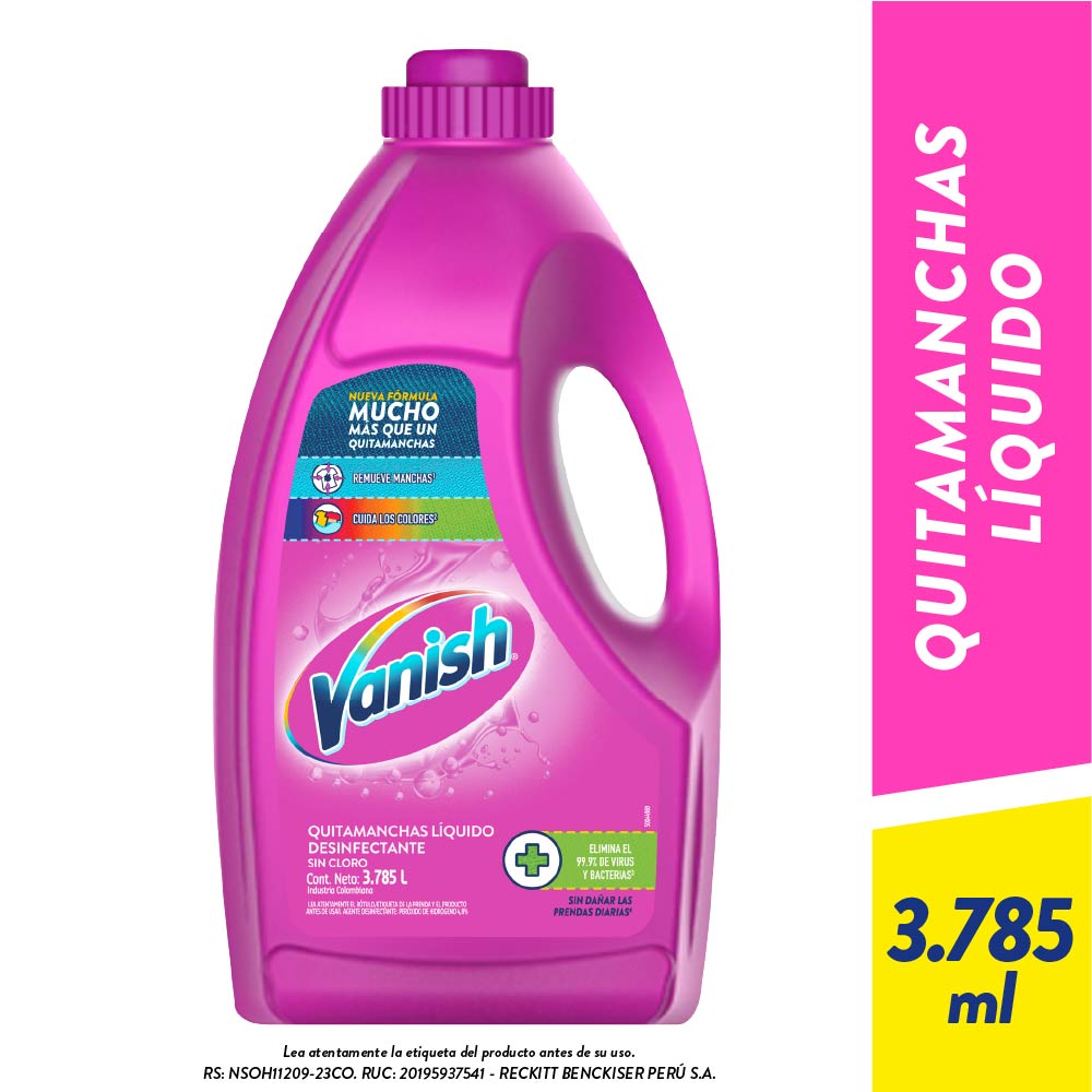 Quitamanchas Líquido VANISH Galonera 3.78L