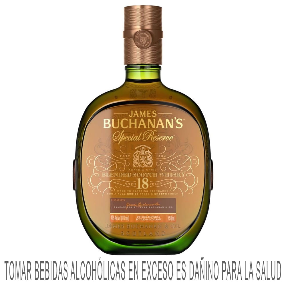 Whisky BUCHANAN'S Special Reserve 18 Años Botella 750ml