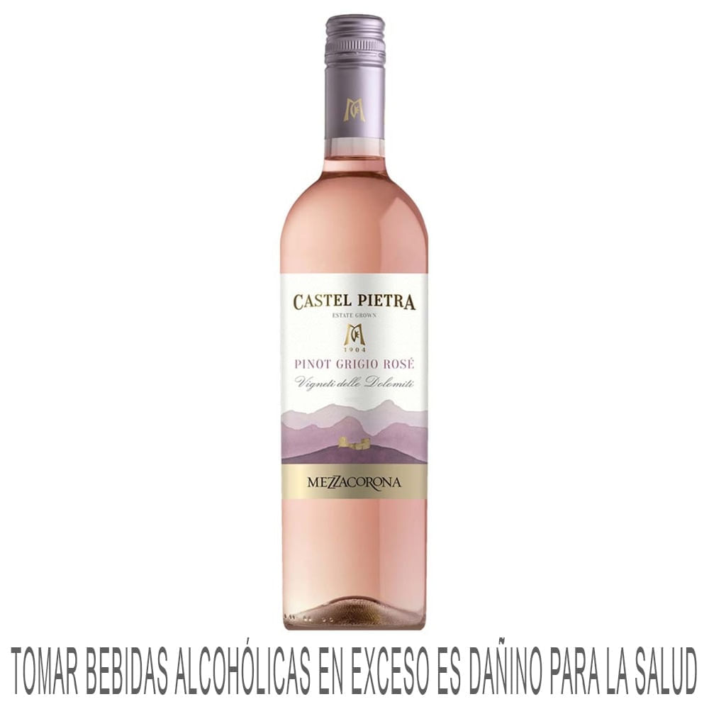 Vino Rosé CASTEL PIETRA Pinot Grigio Botella 750ml