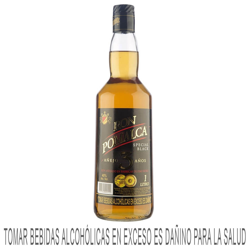 Ron POMALCA Añejo 3 Años Botella 1L