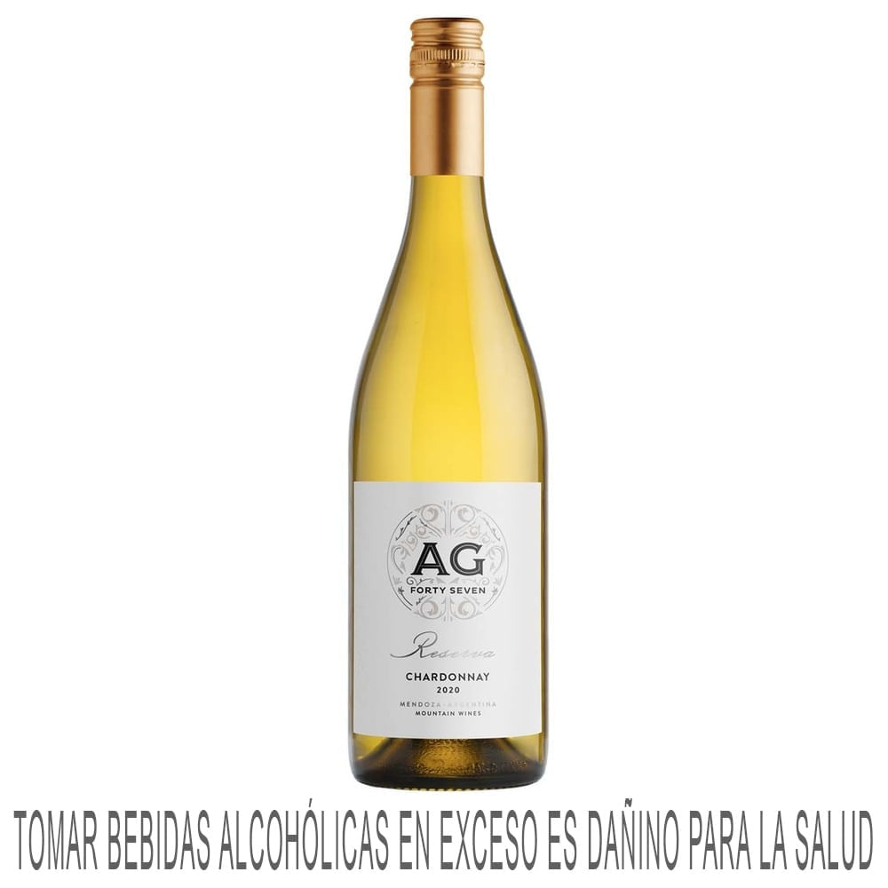 Vino Blanco AG 47 Chardonnay Reserva Botella 750ml