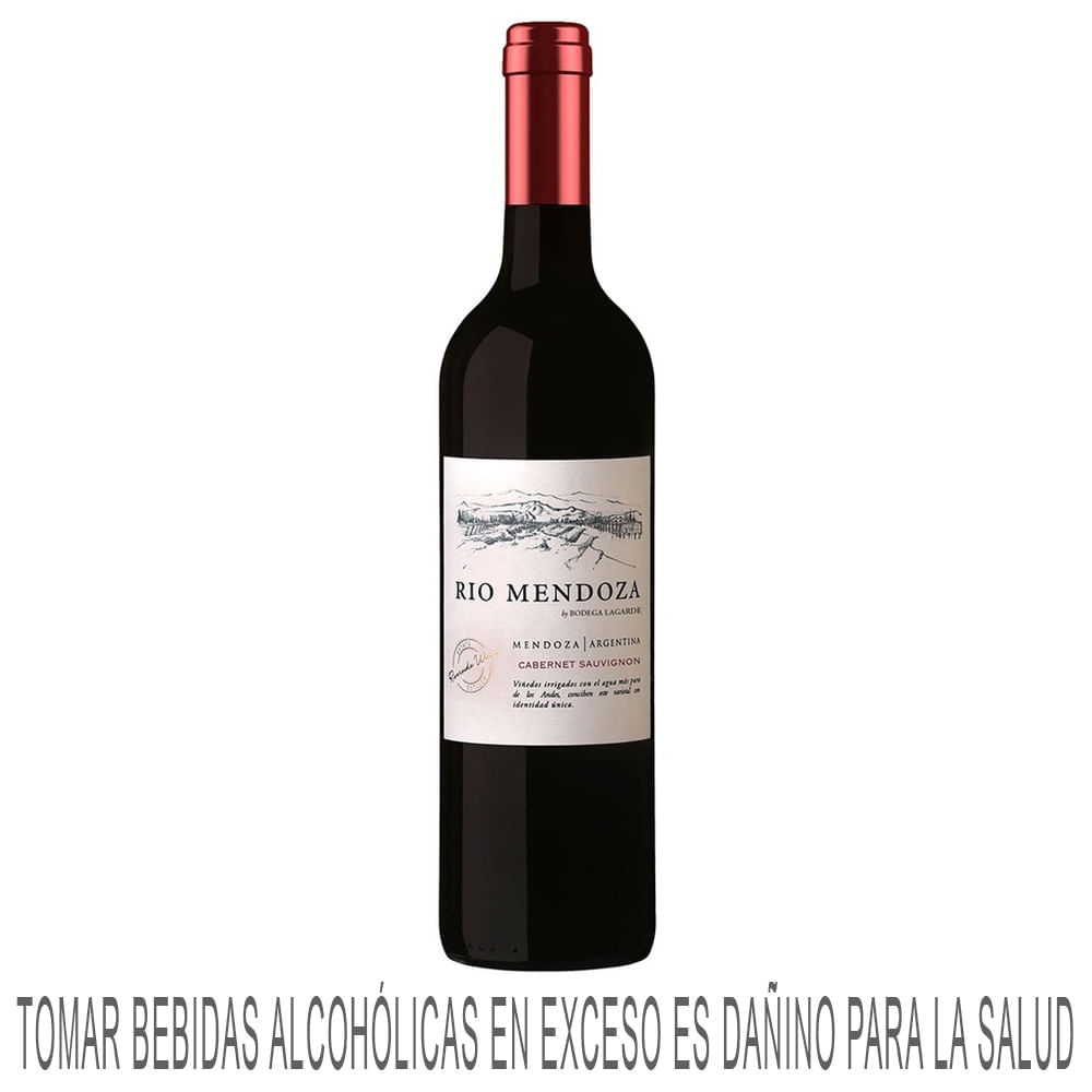 Vino Tinto RÍO MENDOZA Cabernet Sauvignon Botella 750ml