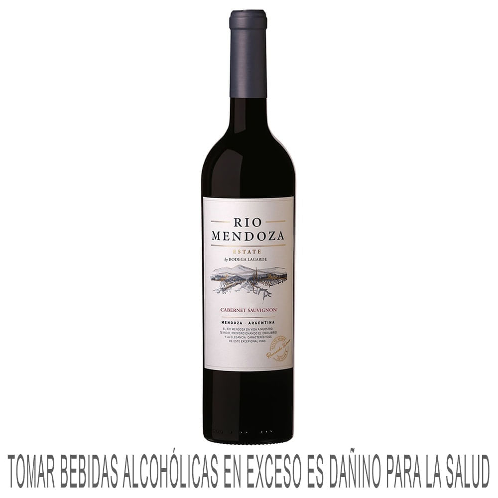 Vino Tinto RÍO MENDOZA Estate Cabernet Sauvignon Botella 750ml
