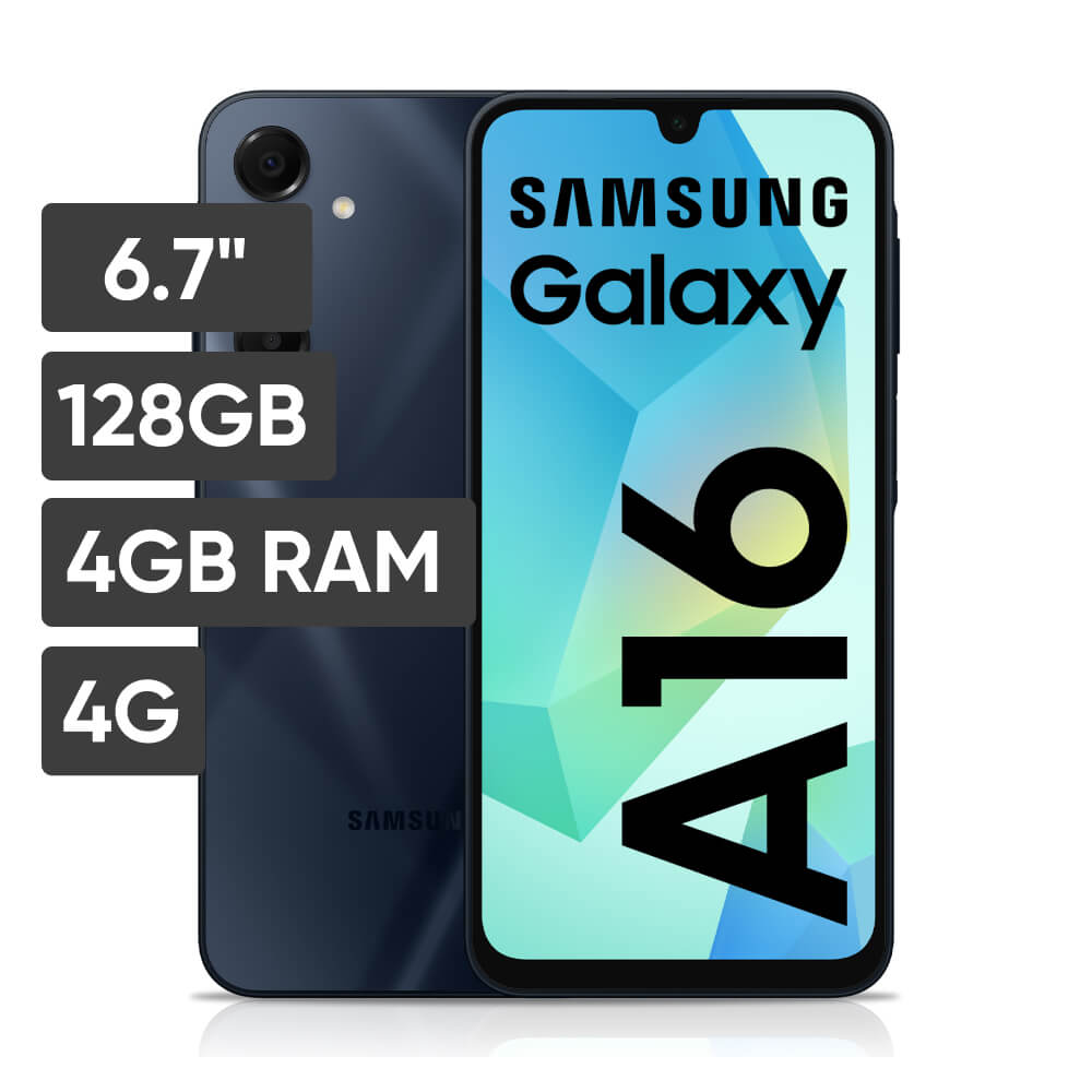 Smartphone SAMSUNG Galaxy A16 6.7" 4GB 128GB 50MP + 5MP + 2MP Negro