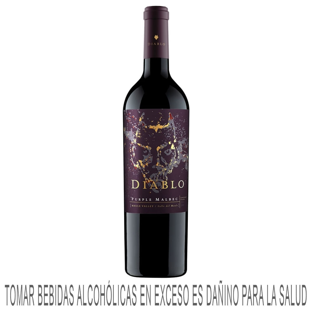 Vino Tinto CONCHA Y TORO Diablo Purple Malbec Botella 750ml