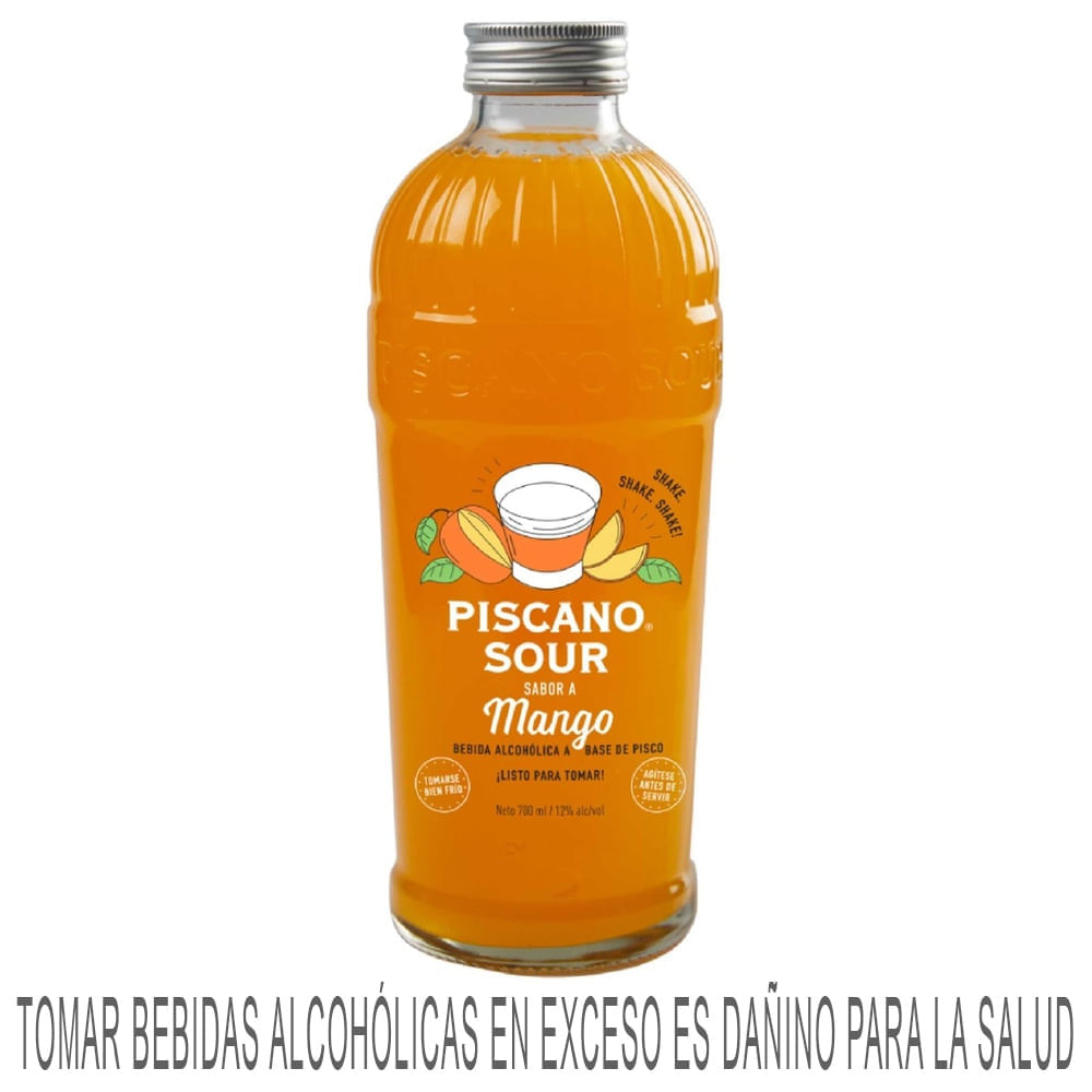Ready To Drink (RTD) PISCANO Sour Mango Botella 700ml