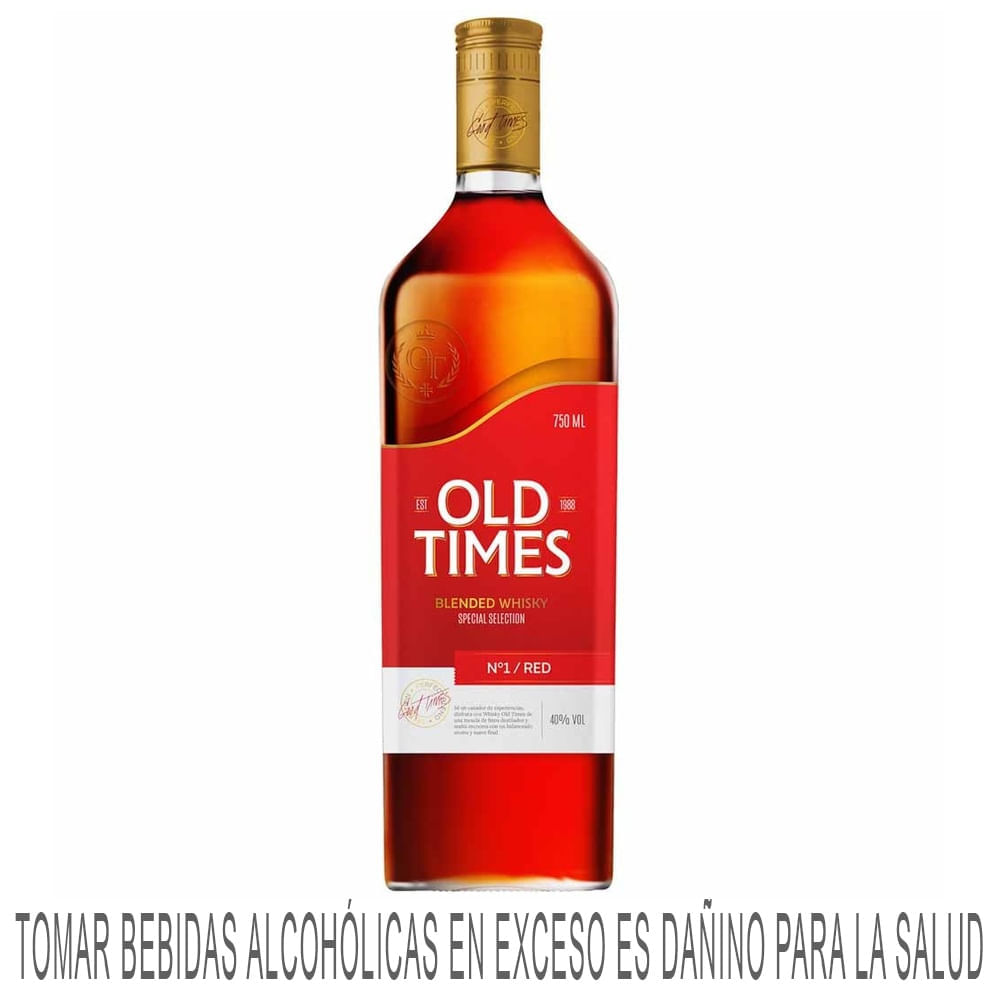 Whisky OLD TIMES Red Botella 750ml