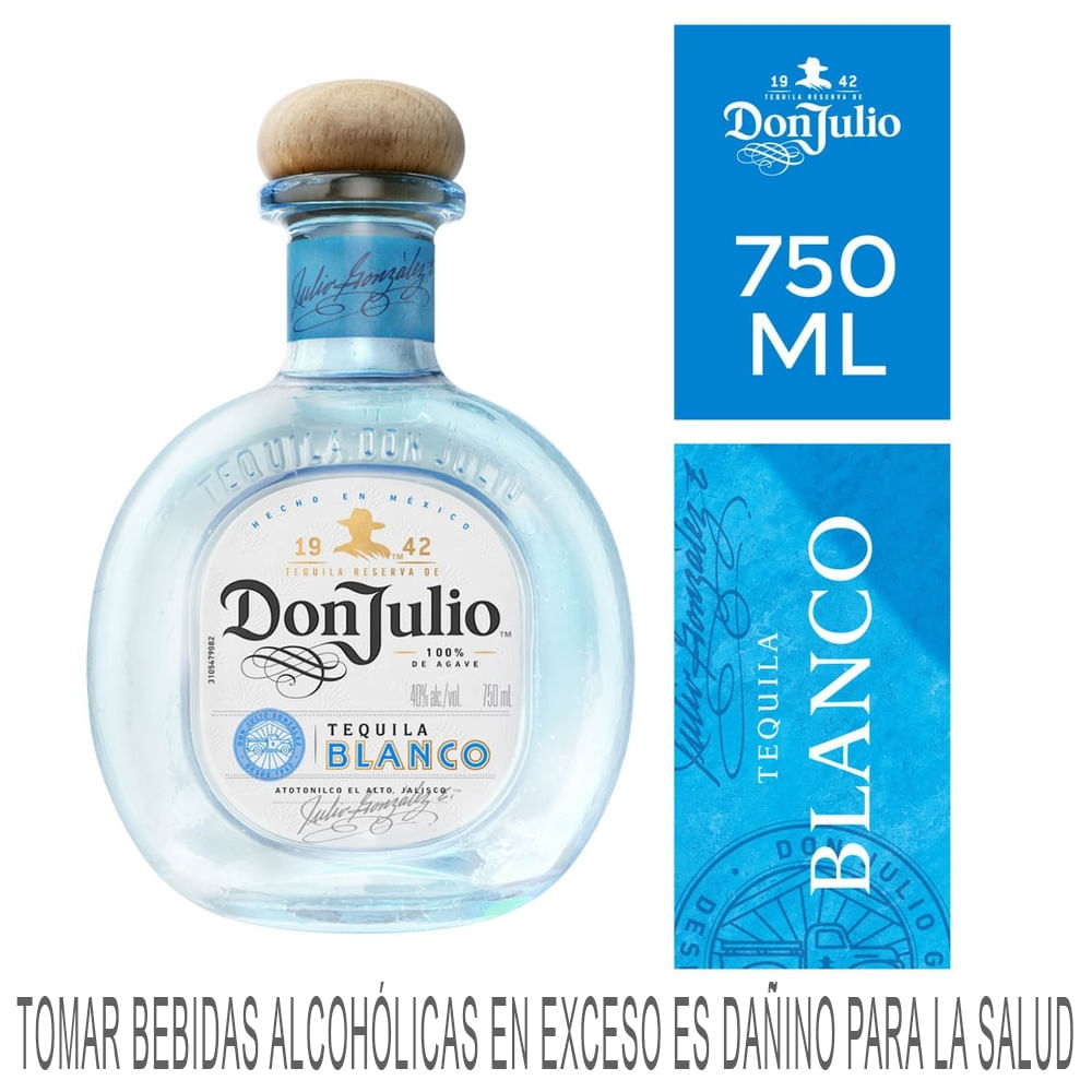 Tequila DON JULIO Blanco Botella 750ml