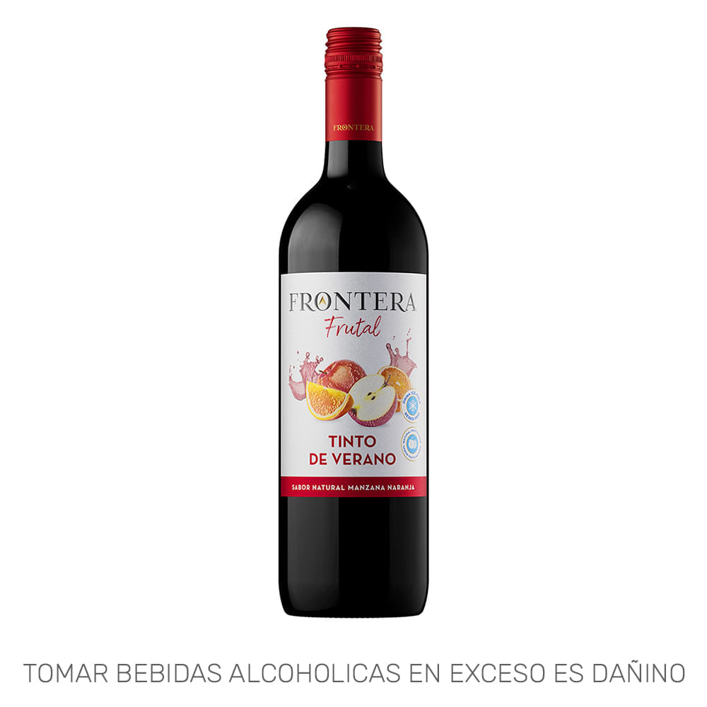 Vino Tinto FRONTERA Saborizado Frutal Tinto de Verano Botella 750ml