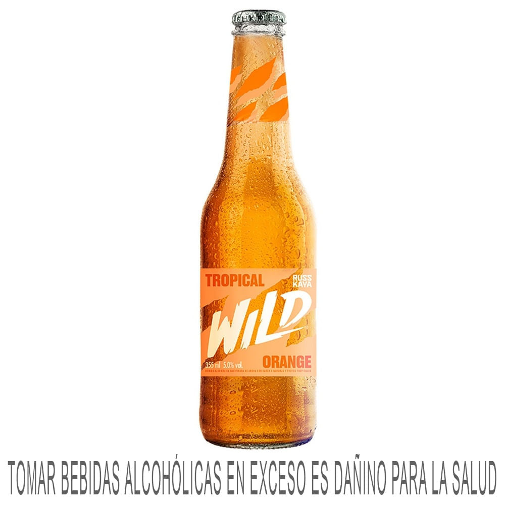 Ready To Drink (RTD) RUSSKAYA WILD Tropical Orange Botella 355ml