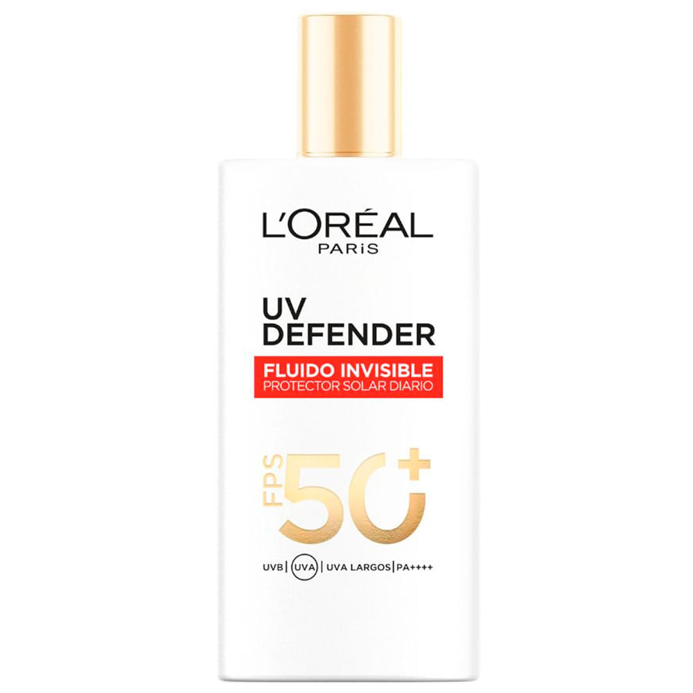 Bloqueador UV Defender L'ORÉAL Fluido Invisible FPS50 Frasco 40g