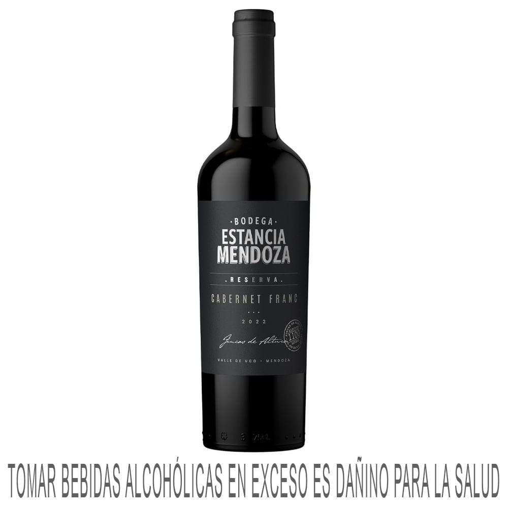 Vino Tinto ESTANCIA MENDOZA Reserva Cabernet Franc Botella 750ml