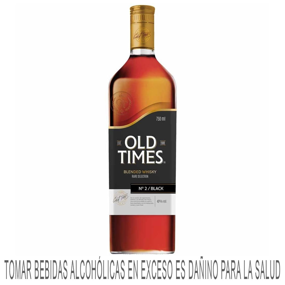 Whisky OLD TIMES Black Botella 750ml