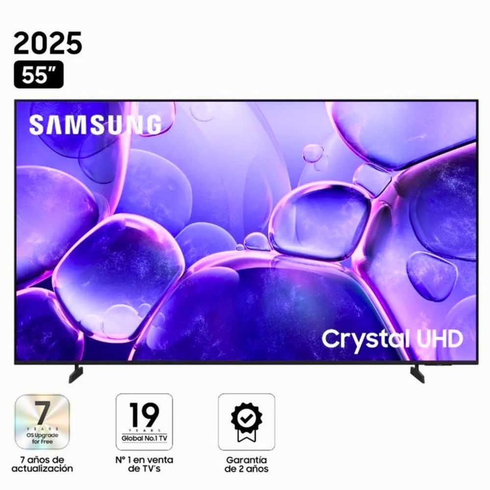 Televisor Samsung 55 Crystal UHD U8000F Smart TV  Tizen 8.0 UHD 4K