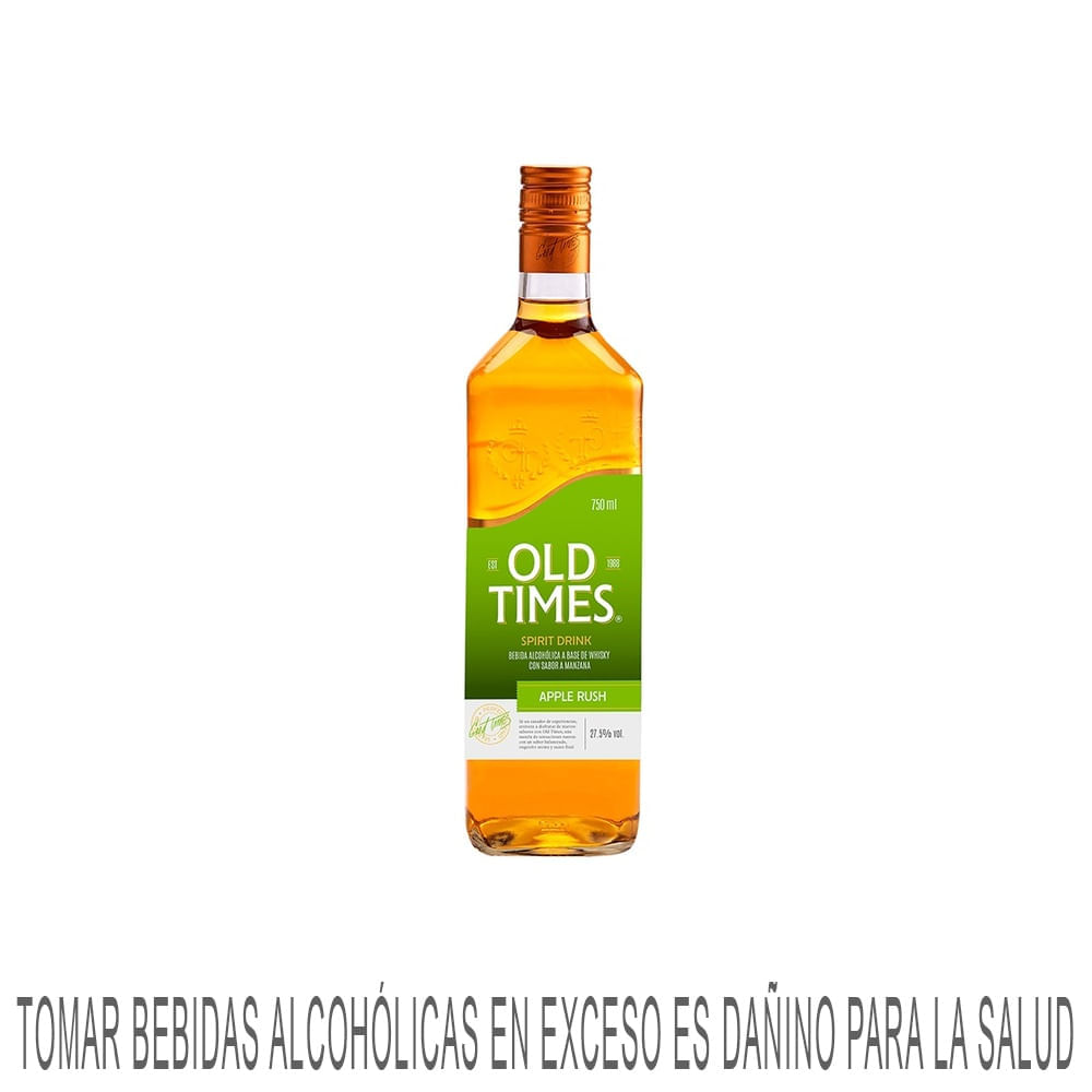 Whisky OLD TIMES Apple Rush Botella 750ml
