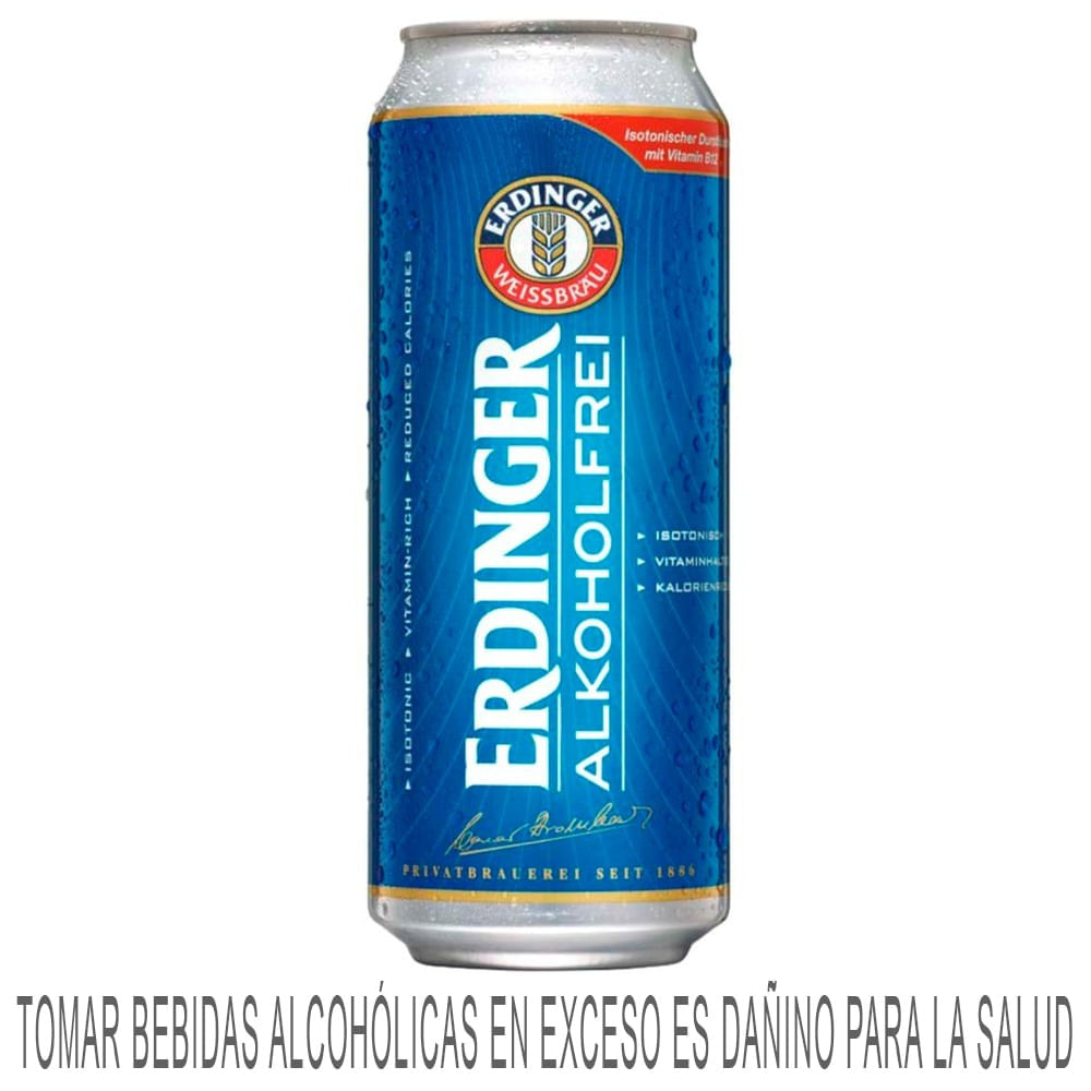 Cerveza sin Alcohol ERDINGER Lata 500ml