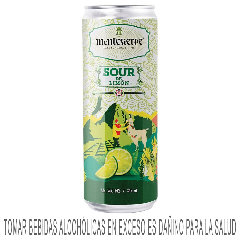 Ready To Drink (RTD) MONTESIERPE Sour Limón Lata 355ml