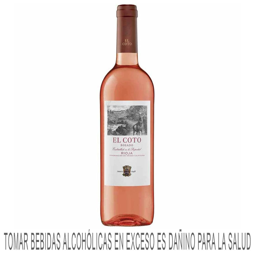 Vino Rosé  EL COTO Rioja Botella 750ml
