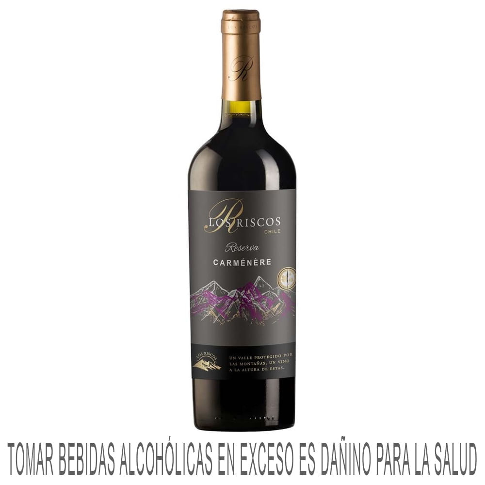 Vino Tinto LOS RISCOS Reservado Camernere Botella 750ml