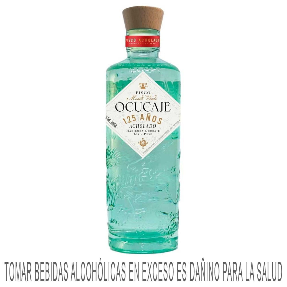 Pisco Mosto Verde OCUCAJE Acholado Botella 700ml