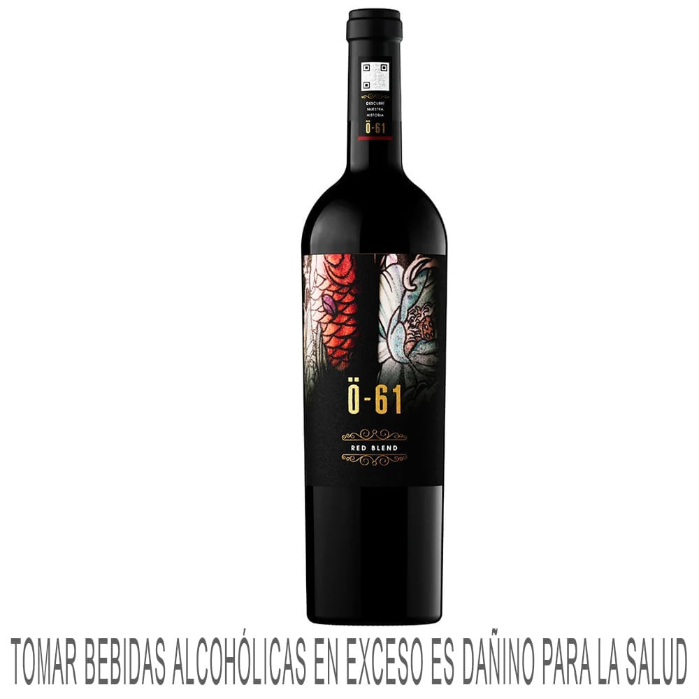 Vino Tinto Ö-61 Red Blend Botella 750ml