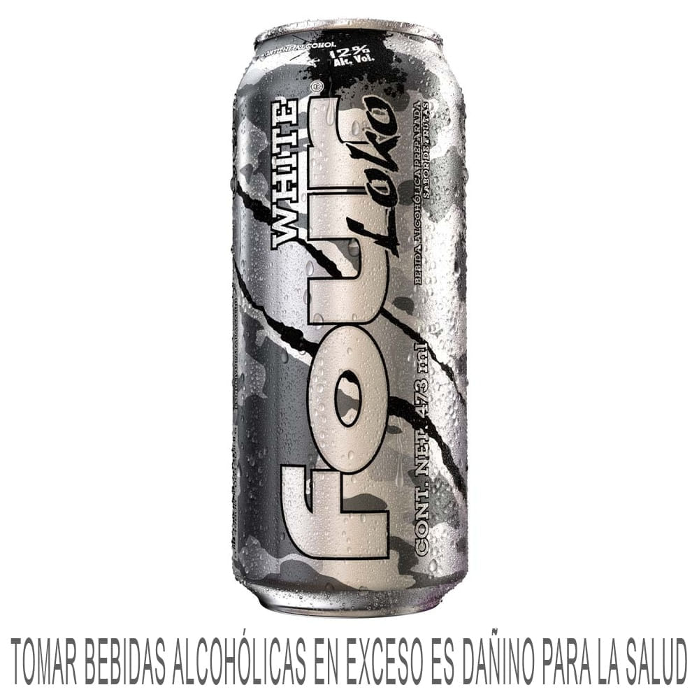 Ready To Drink (RTD) FOUR LOKO White Lata 473ml