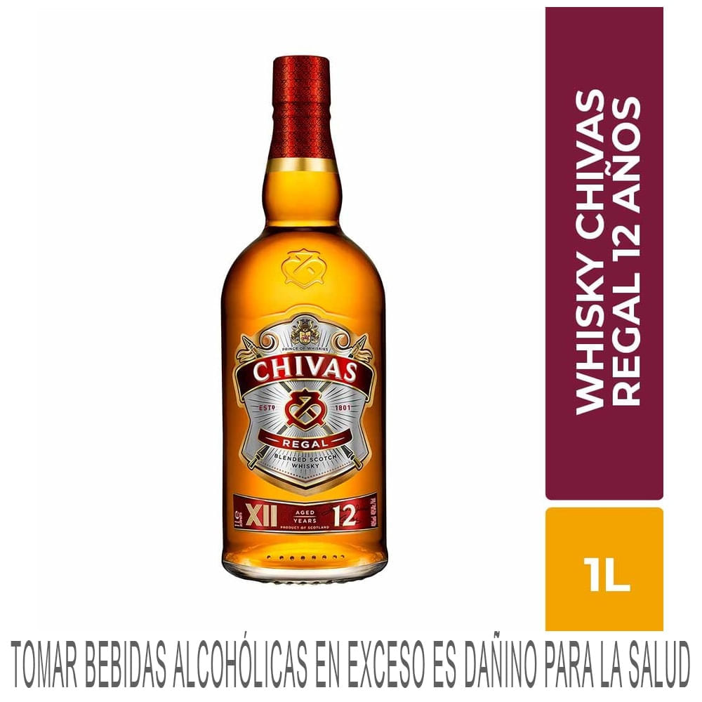 Whisky CHIVAS REGAL 12 Años Botella 1L