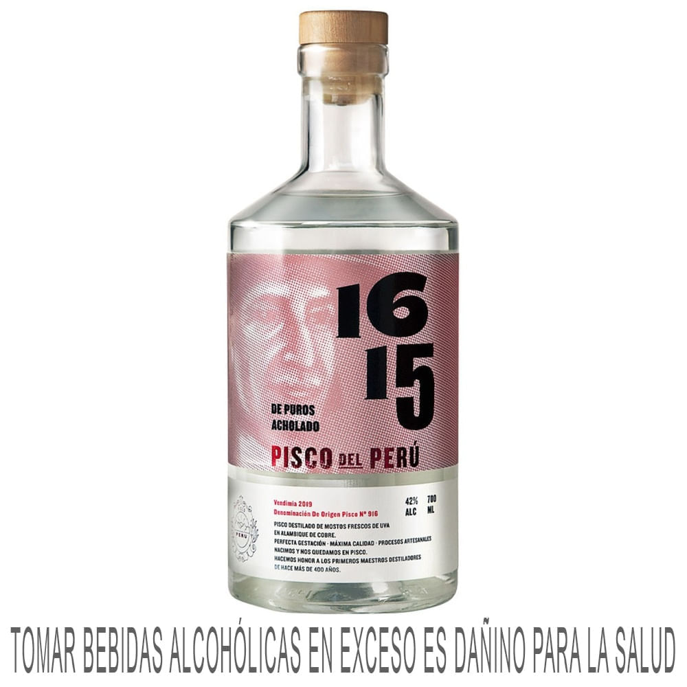 Pisco 1615 Acholado Botella 700ml