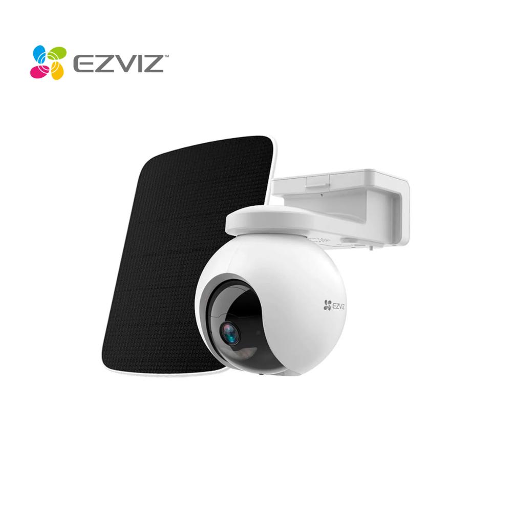 Cámara IP PT EZVIZ CB8 Pro 4K Exterior con Batería 10.400 mAh Panel Solar y Wi-Fi 6 Rotación 360
