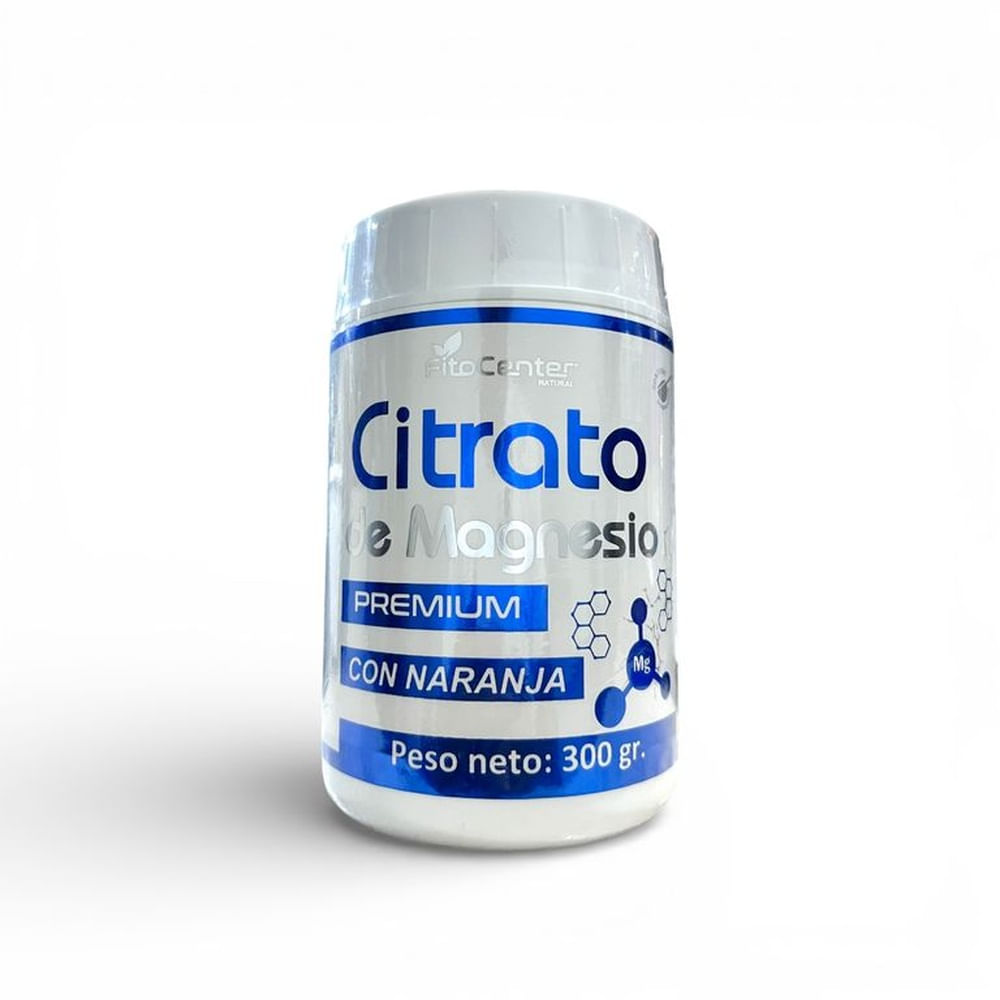 Citrato de Magnesio 300g Fitocenter, Suplemento Alimenticio en Polvo